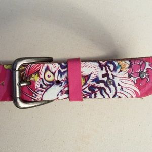 Pink Ed Hardy belt